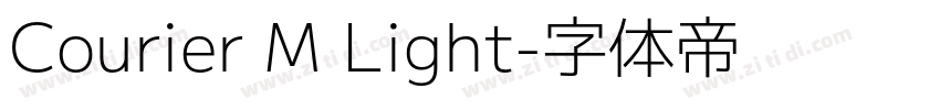 Courier M Light字体转换